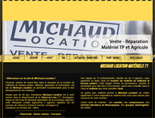 Tablet Screenshot of michaud-location-71.com